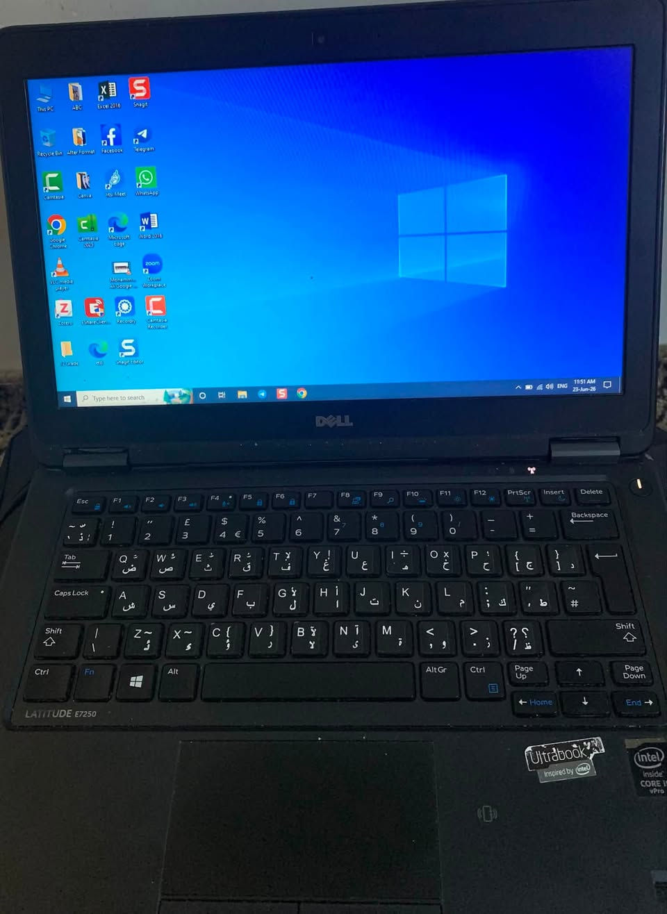 ‎لاپتۆپی🔷 Dell Latitude E7250 
‎بۆ فرۆشتن
‎لاپتۆپێکی خێرا، سووک و خاوێن بۆ کار و خوێندن بە نرخێکی زۆر گونجاوەو بەشەرت دەیفرۆشم.

‎تایبەتمەندییەکان:
‎ 🔷پڕۆسێسەر:Intel Core i5-5300U (5th Gen)
‎ ڕام:8GB
‎ هارد:128GB mSATA SSD (زۆر خێرا)
‎ شاشە:12.5 ئینچ
‎ سیستەم:Windows 10 Pro
‎پاتریەکەی زۆر نایابە و بەرگەی ٥ سەعات کارکردن دەگرێت.
‎بۆ پەیوەندی:***********
‎نرخ: 150,000
