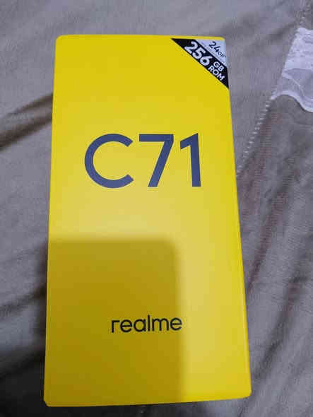 للبيع ريلمي c71  ذاكره 256 عشوائية 24 GB بطاريه 6000 غير مستخدم
طك كارتون ضمان وصل استلامه موجود مامتواجد ع نت سعر 210 مكاني مدينه الصدر ***********
