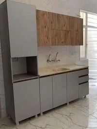 خشب تركي MDF • مغسلة متر ونص • ٣ مجرات