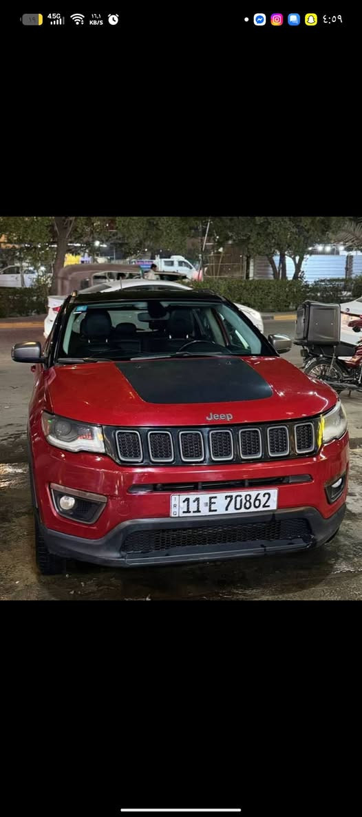 جيب كومباس  2019🚗
موصفات

تو كلر🏴🚩

شاشه جبيره

شاشه اعطال

تحكم ستيرين جهتين

هاند بريك بصمه 

اوتو ستوب 

فوريل 4*4

تبريد قطعتين 

بصمه تشغيل عن بعد 

مثبت سرعه

كامره 

كشنات جلد 

5وضعيات قياده

صور الحادث  موجوده بلمنشور

***********

السعر 110بي مجال بسيط
