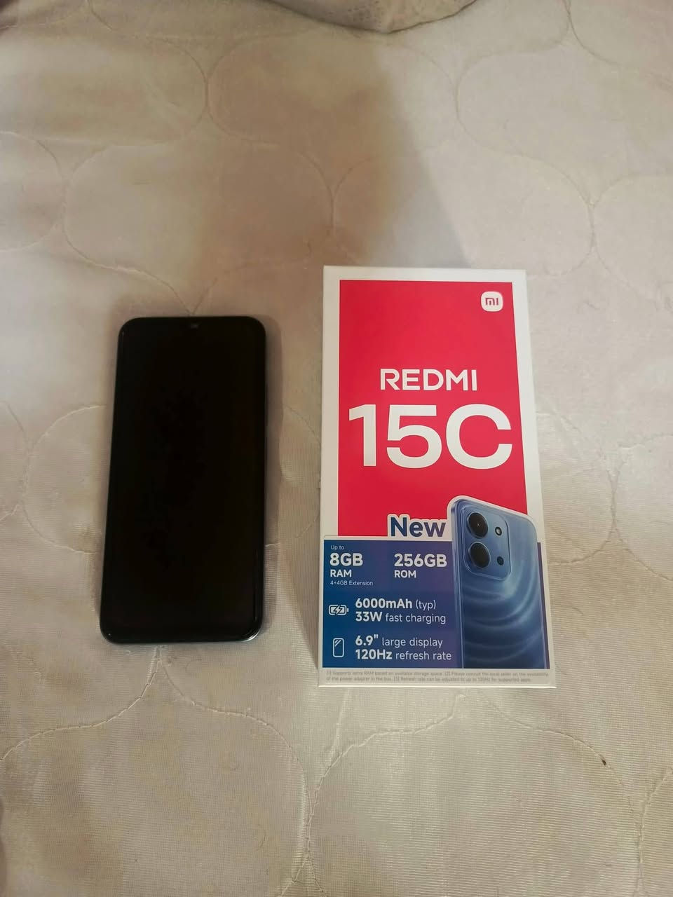 جهاز شاومي ريدمي c15 الجهاز جديد بمعنى الكلمه مستخدم يومين فقط بعده بالباكيت شرط نضافه 100% كامل ملحقاته مواصفاته كلش حلوه رام 8 ذاكره 256 شاشه جبيره ممتازه مقاومه للصدمات بطارية سعة 6000 مل السعر 150 الف وبيه مجال بسيط مكاني سدة الهنديه / المهناويه / / قرب ملعب قريه 1 / ‏‪***********‬‏ متوفر واتساب
