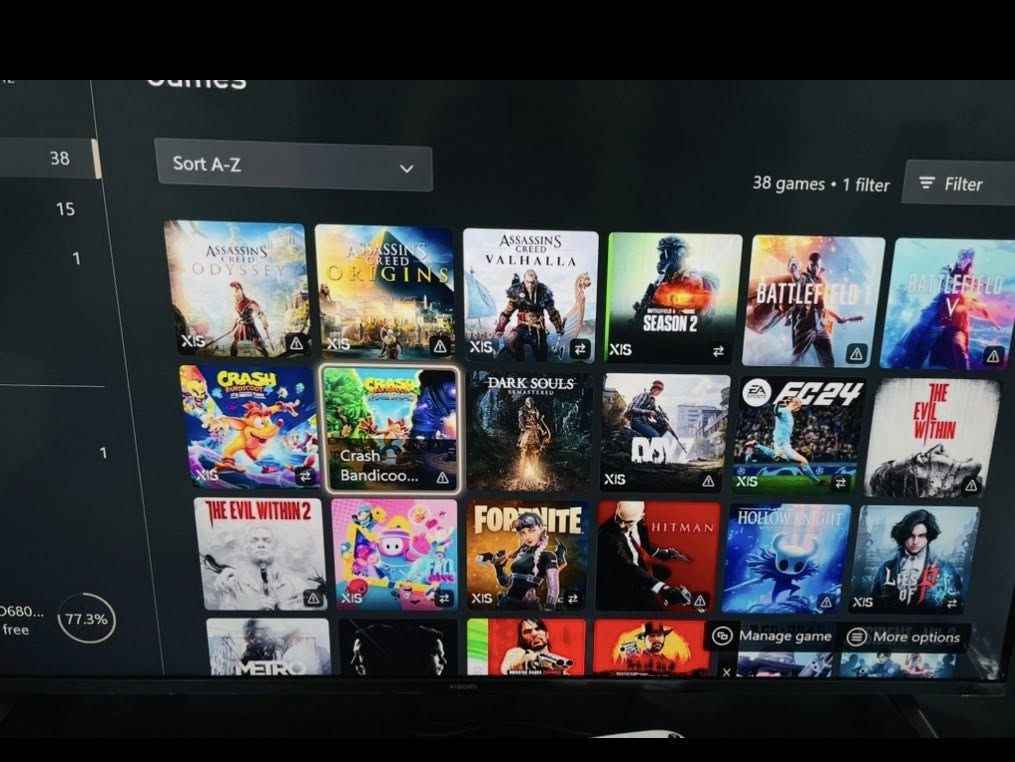 السلام عليكم
متوفر اكسبوكس سيريس اس
مستخدم نظيف ما مفتوح
مع جوستك اضافي
وهارد حجم 1 تيرا
مع هدية مروحة تبريد ب3 سرعات وبطاريتين
وسلك يربط بين الراوتر والاكسبوكس لزيادة سرعة واستقرار الانترنت
ومجموعة منّ الالعاب الموجودة داخل الهارد
السعر قفل 450 الف
مكاني العمارة ميسان


**إذا كنت صاحب هذا الإعلان وتريد حذفه لأي سبب، رجاءا أرسل رسالة إلى الدعم الفني**