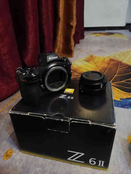 كامرة نيكون Z6 ll كلش نضيفة بل جيس ستخدام حلو كارتونة موجودة مع ادبتر FTZ نضيف اصلي  وعدسة 85m  رقمي *********** مكاني نجف
