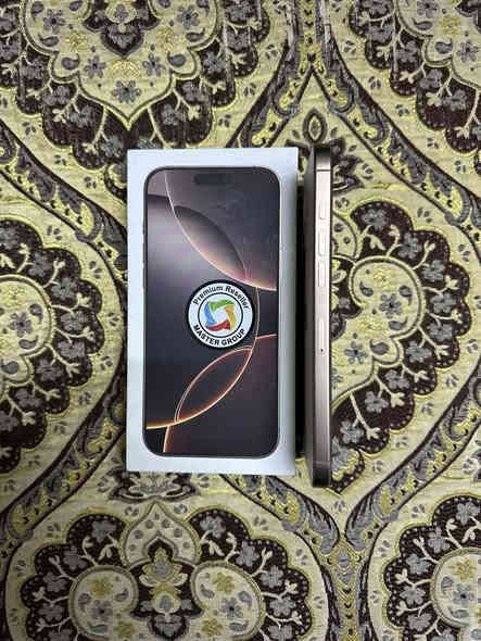 ايفون 16 Pro Max
ذ256 ب99 ماستر شرق اوسط 
نضافة 100
العنوان بغداد سعر 1450 وبي مجال بسيط
للاستفسار ***********

