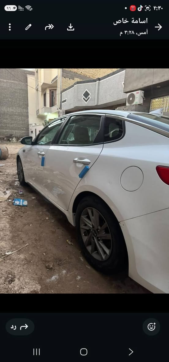 مكلف باالنشر الاتصال على صاحب السياره  ***********
السعر ١٥٠ وبيه مجال
كيا أوبتيما  fe للبيع 
موديل 2019
حجم المحرك 2400
مواصفات 
كراسي جلد +كرسي السائق كهرباء 
فول تحكم ستيرن 
رادار جانبي 
توقف ذاتي 
شاشة ابل كار بلي واندرويد اوتو 
مرايا وسطية تعتيم 
ماشية ٦٠ الف 
رقم أربيل بأسمي تحويل او وكالة 
 ضرر بسيط .. جاملغ الخلفي الايمن 
الباقي مكفول 
محرك وكير  تبريد صدر وكهربائيات بشرط 
‎سيارة كلش نظيفة ومناقصها اي شي
