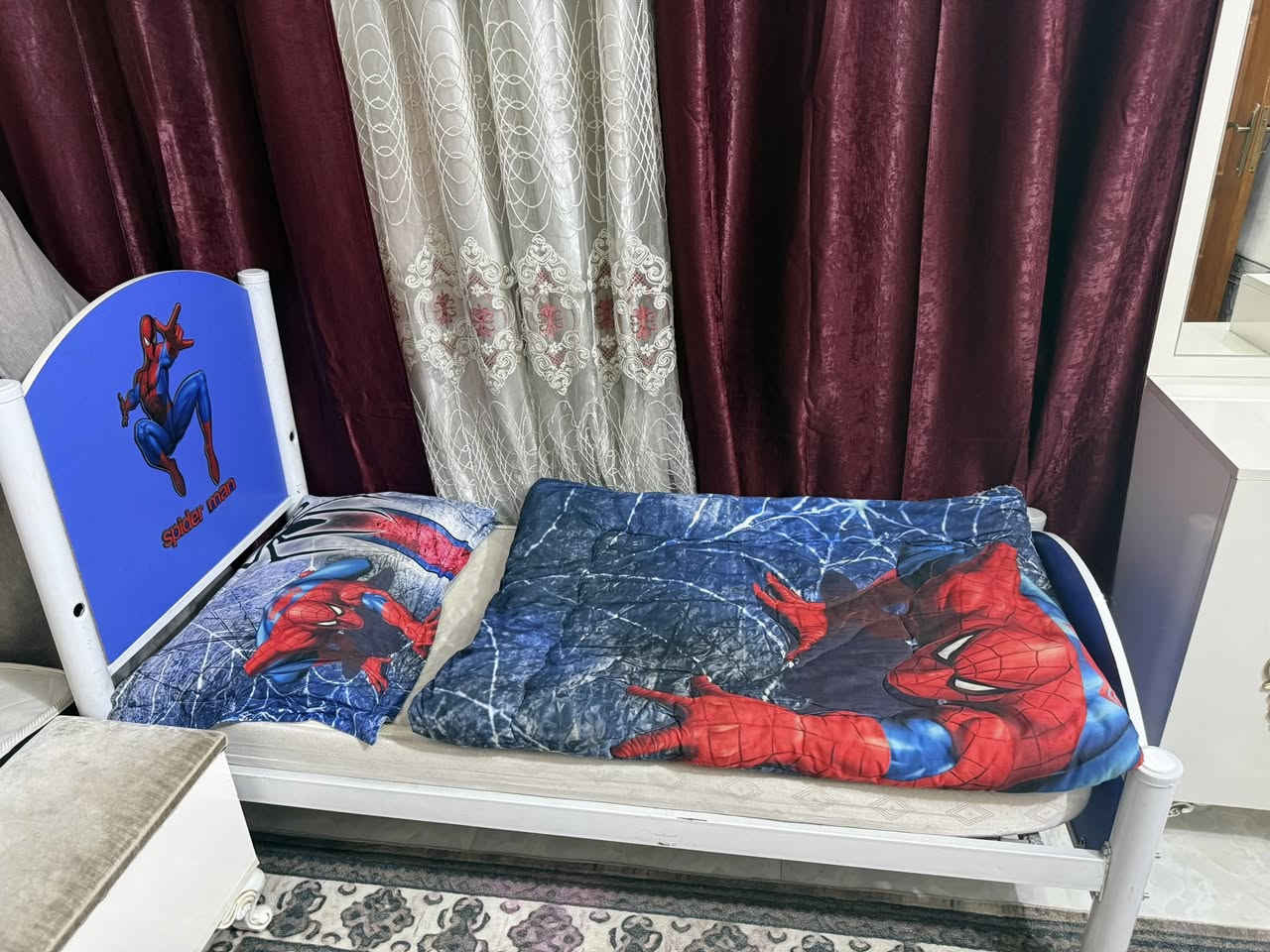 غراض للبيع نظبفات جدا سرير اطفال وينفتح من جهه الام هو والفراش وجربايه نفر واحد ولادي ومرايه عمودي خشب تركي


**إذا كنت صاحب هذا الإعلان وتريد حذفه لأي سبب، رجاءا أرسل رسالة إلى الدعم الفني**