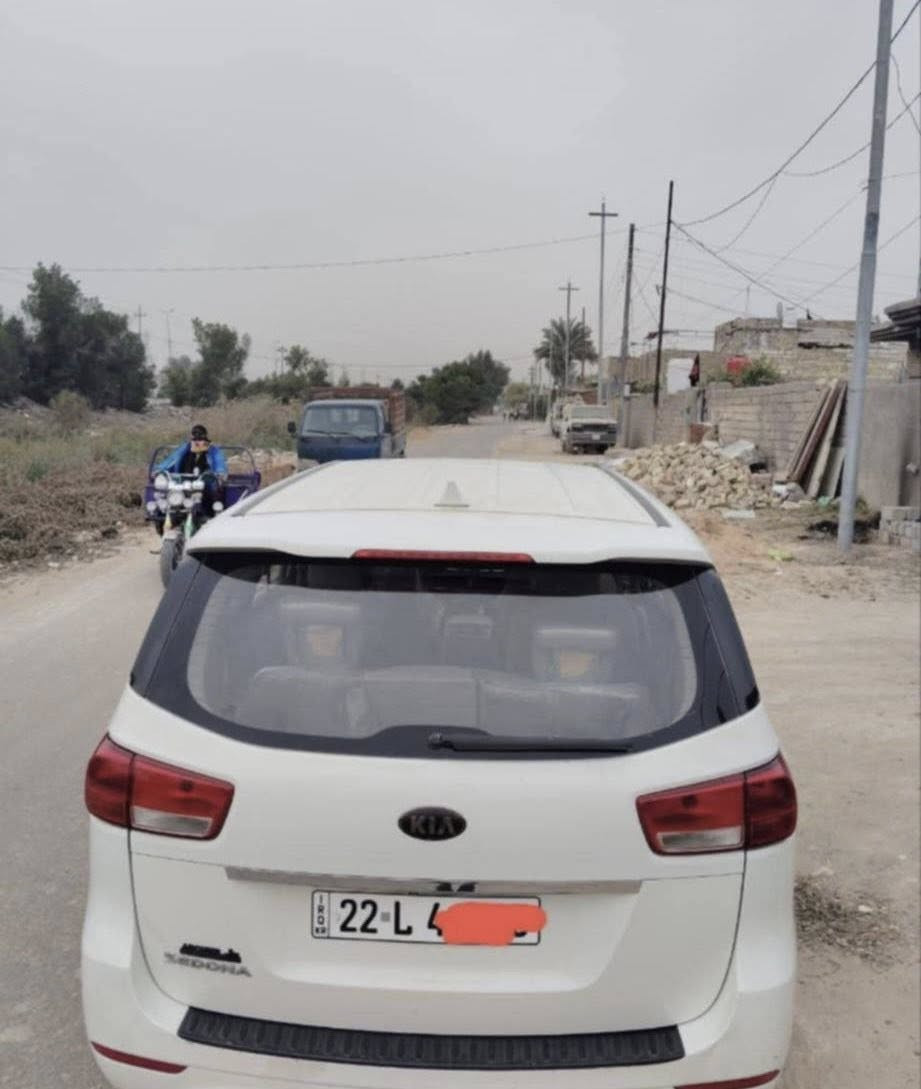 كيا سيدونا 2016 رقم اربيل سنويه 2030 تحكم ستيرن جهتين مكينه 3300 شاشه كاميرا حساسات بالويل السياره باسمي السعر165 المكان بابل ناحيه ابو غرق غير متواجد على الفيس رقم الهاتف***********
