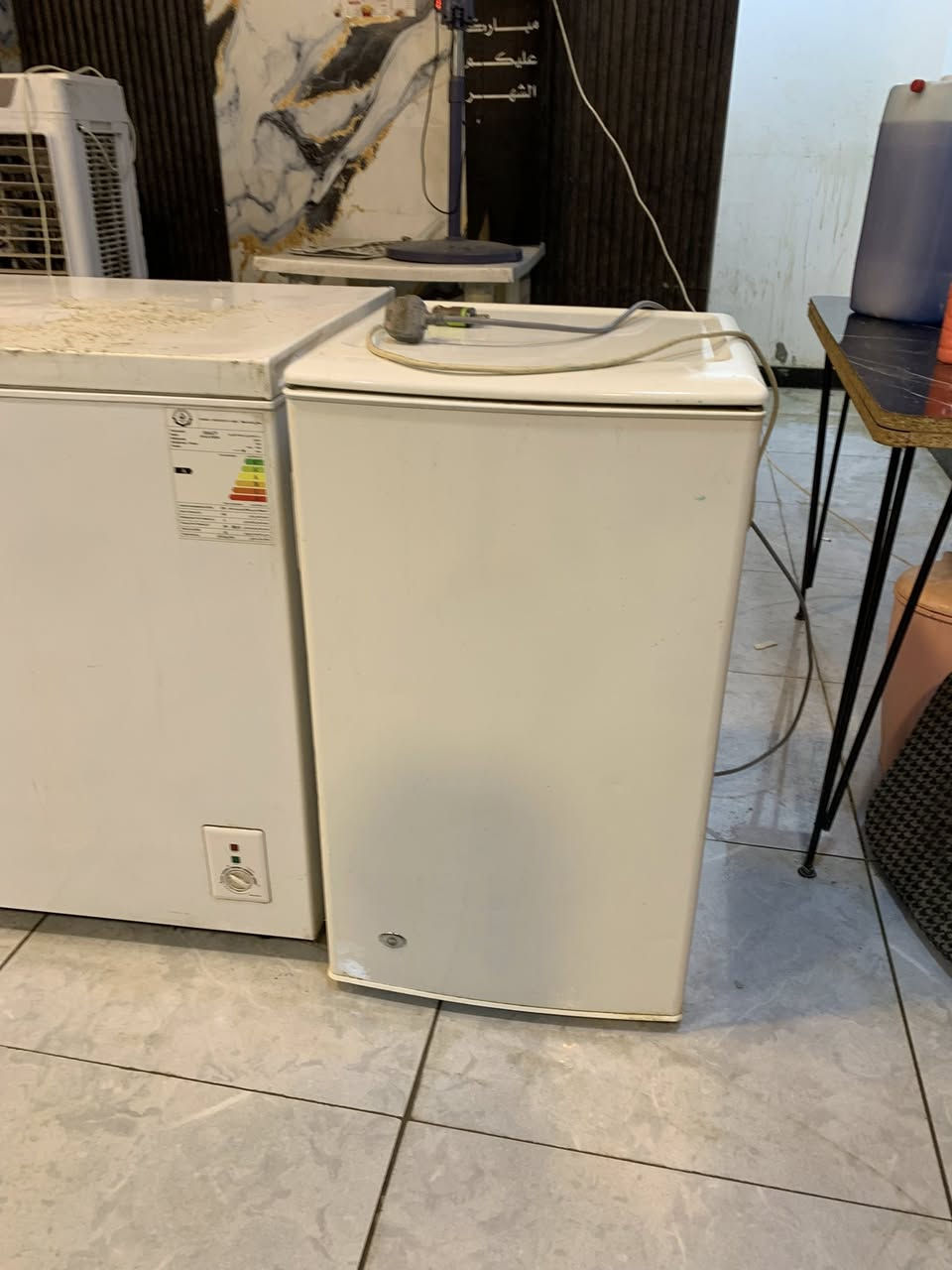 السلام عليكم
مجمده شركة اوناكس كبيره مستخدم اقل الشهرين نضيفه جدا  اقتصاديه السعر 250 الف وبيها مجال بسيط

ثلاجه قزم مستخدم فتره طويله نضيفه  تبرد والفريز يجمد سعرها 35 الف 

العنوان بغداد الغزاليه 

*********** متوفر وتساب
