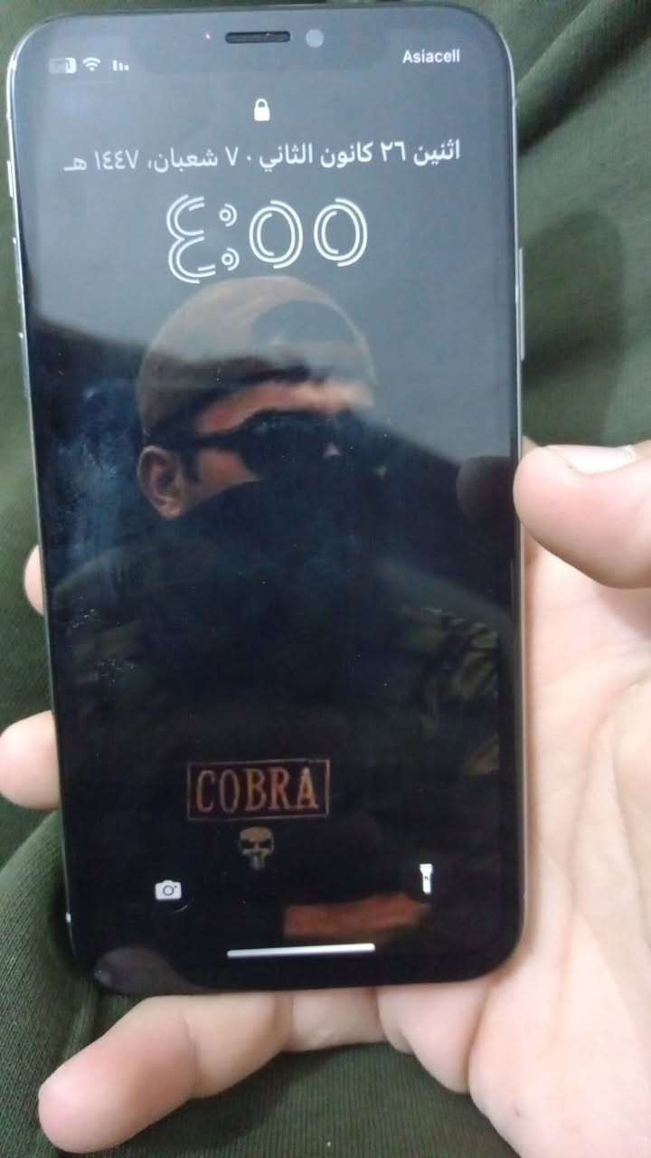 ايفون ايفون اكس جهاز لوك فقط شاشه مبدله وشوي سواد بالشاشه سعر 150    ***********
