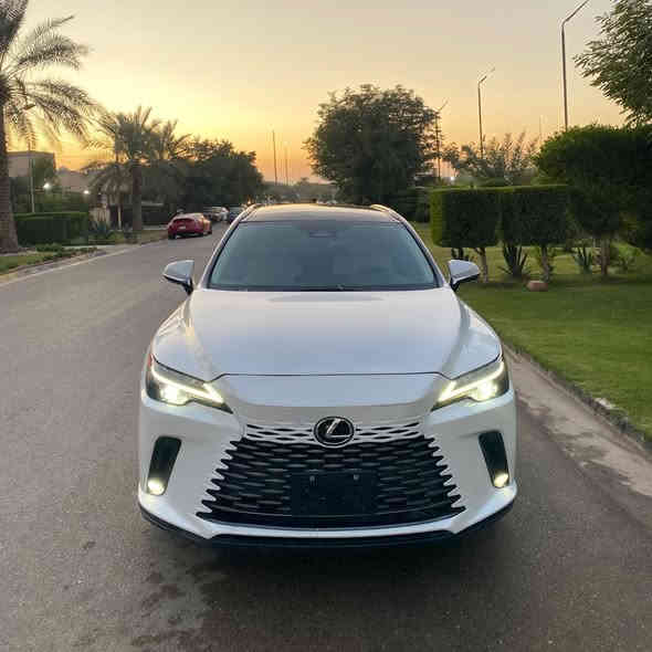 🚗 Lexus RX 350h — موديل 2023
حالة فوق الممتازة / نظيفة جداً / فخامة + اقتصاد

الممشى: (13,000) كم
اللون الخارجي: (ابيض صدفي )
اللون الداخلي: (ابيض)
الدفع: AWD
المواصفات:
 • هايبرد اقتصادي جداً
 • شاشة كبيرة وتطبيقات حديثة
 • كاميرا خلفيه
 • رادار + تنبيه خروج المسار
 • بصمة تشغيل
 • شحن لاسلكي
 • LED كامل
 •     مقاعد مريحة مع تبريد/تدفئة
الضرر : صبغ نصف الجوملغ المامي والباب المامي صبغ ونصف الباب الخلفي

💰 السعر المطلوب: ($38,500)وبيه مجال
📞 للتواصل: 
***********
***********
او زيارة موقع شركة الناجح العالميه بغداد حي الجامعه نفق الشرطه مقابيل مختبر الرازي
