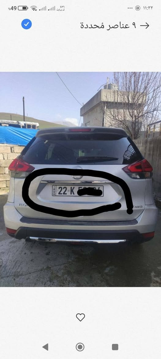 🚘✨ للبيع – نيسان روج موديل 2018  
✅السعر : 168 💲
📍 المواصفات:  
✅ وارد SV دبل أكسل  
⚙️ محرك مرتب – استخدام نظيف  
📦 صندوق تحكم  
🪑 كشنات أمامية مع هيتر  
🔑 بصمة شغالة – باسم المالك  
🛡️ السيارة شبه جديدة – هزة خفيفة فقط  
📄 ضرر خفيف جداً (دعامية)  

📞 للتواصل:  
***********  
***********  

📩 علق ويصلك التفاصيل كاملة  

#نيسان #روج #NissanRogue #سيارات_العراق
