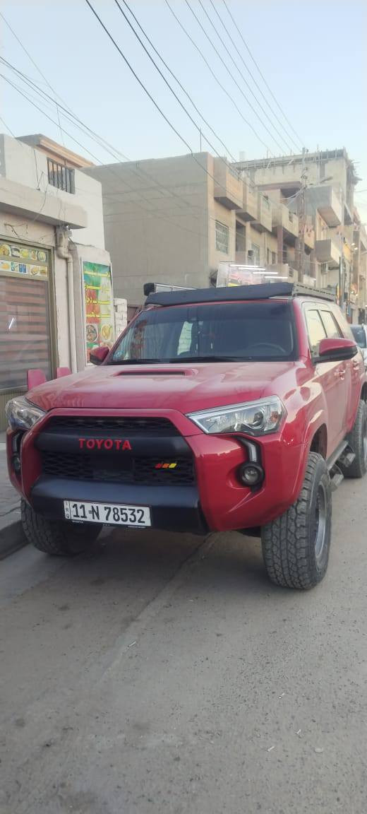 4Runner Trd off rode 2020 
حادثها  خفيف دعاميه وجاملغ 
بصمه 
5 راكب 
رقم بغداد باسمي 
سياره عليها ترفيع ٣ انج 
اربع لويات اربع دبلات شمعات طبلات ماركة فورويل 
سيبايه ومضله جانبيه درج خلفي 
مازدات عدسات بلوجكترات عدسات 
ويل اوف رود تخم تاير جديد
كير مكينه مكفوله 
السعر 295$
***********
