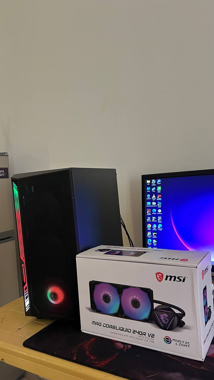 السلام عليكم PC للبيع بسعر 925 وبيهة مجال بسيط المواصفات :
النظافة كدام عينكم بالصور  استخدامي الشخصي 

وندوز 11 مفعل الرسمي كود التفعيل موجود في حال الفرمتة .

CPU: Core i5 12400F

MSI MAG CORELIQUID 240R V2. RGB مبرد مائي 

MB: ASUS PRIME H610M-A D4

GBU: RTX 3060ti 8GB

RAM: 16GB 8*2 3200 HZ 

LEXAR M.2 1TB 

BULLET M.2 256GBQ

SSD ADATA 128GB

PW: Thermaltake 650

Case : 6 FAN RGB الكيس ماعرف اسمه موجود بالصورة

الكرت حرارته 70-72 

كارتون المبرد موجودة فقط 

مكاني بغداد 

925 وبي مجال 

ادمن♥️


**إذا كنت صاحب هذا الإعلان وتريد حذفه لأي سبب، رجاءا أرسل رسالة إلى الدعم الفني**