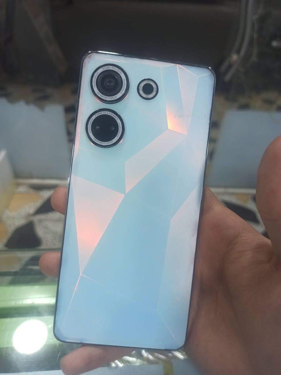 سلام عليكم
موبايل للبيع 📱

Tecno Camon 20 pro 5G
256 كيكا 
رام 8+8 
بطارية 🔋 5000mah
كاميرا امامية 32  ميكا بكسل
كاميرا خلفي 64 ,ميكا بكسل
 🛑 مبدل شاشة اصلي بشرط ابيع 
كاميرا مغوش اشوية
🎮 ببجي 60-90 فريم 

 💵 سعرة 110 الف بي مجال قليل 

📍عنوان محل طوز جمهورية بصف لفة سيروان مقابل ازياء هيمن اسم محل Ar Santar 

رقم / ***********
واتس اب/***********
