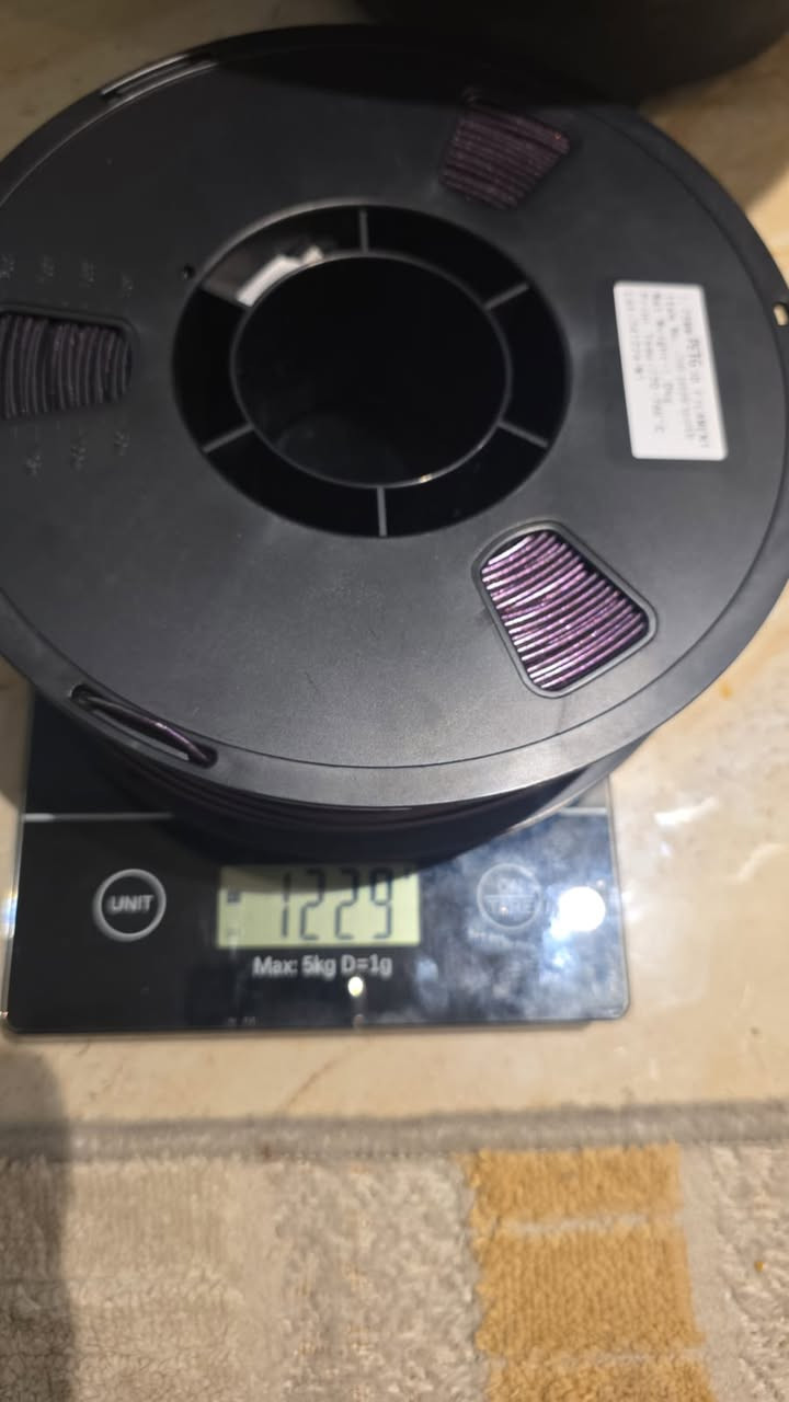 خيط طابعة 3d جديد

اللون بنفسجي داكن Dark purple

الوزن 1 كيلو

1.75 MM PETG 3D Fliament

item no: Dark purple sparkle

net weight - 1.0 kg

Print Temp: 220- 260 C

lot: 241224-w1

للاستفسار: ‏‪***********‬‏
