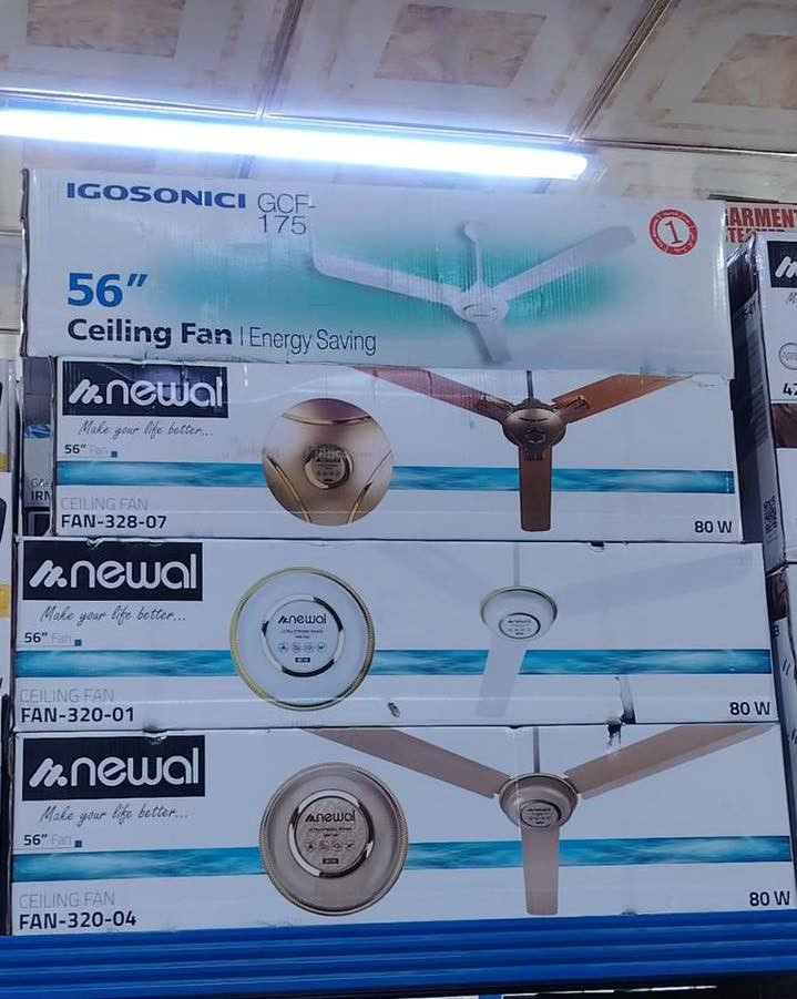 مروحة سقفية اصلية ماركة النيوال ضمان سنة 
معرض رقية بصرة صبخة العرب شارع العام قرب صيدلية 👩‍⚕️ المنارة يوجد توصيل 🚚 ***********
