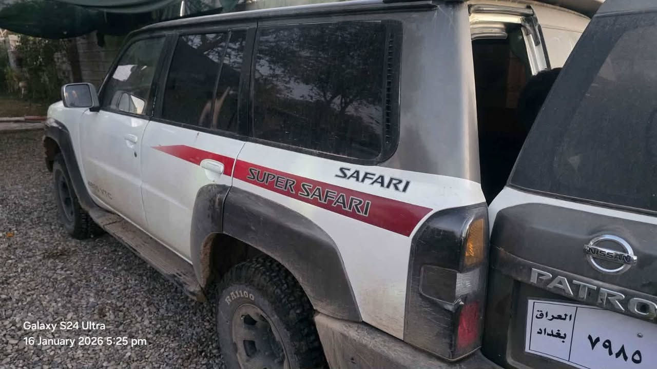 نیسان پاتڕۆڵ سەفاری 2008
شکڵی گۆڕاوە بە 2021
مزایەدەیە و کتابی ڕەقەم کردنی هەیە
مەکێنەی گۆڕاوە بە لێگزز8بستۆن
 سعری 80گەڵایە
 ئەمەش ڕەقەمی خاوەنەکەیەتی
0770 143 1770 السليمانية, العراق
