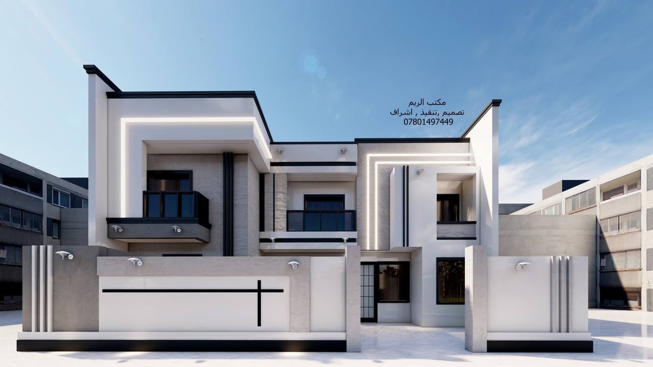 السلام عليكم
تصميمي لواجهة دار سكني ١٥ م طابقين في محافظة المثنى
مكتب الريم // تصميم ،تنفيذ ،اشراف
العنوان الجديد للمكتب  السماوة الغربي قرب حسينية ال غريب مقابل مذخر الثقة
اوقات الدوام من ٤ مساء إلى ٨ ونصف ليلا
للإستفسار الاتصال على الرقم /*********** //***********
