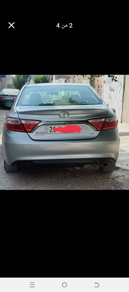 كامري 2016 وارد امريكي
رقم سليمانية سنوية جديد لحد2030
بيها بطاقة بانزين
محرك كير شرط  مواصفاتSE
بيها 3قطع صبغ  بونيد وجاملغين امامي
السعر140$وبيها مجال
ماشية 190كم 
مكان دوزخورماتو
***********
*********** طوز, صلاح الدين
