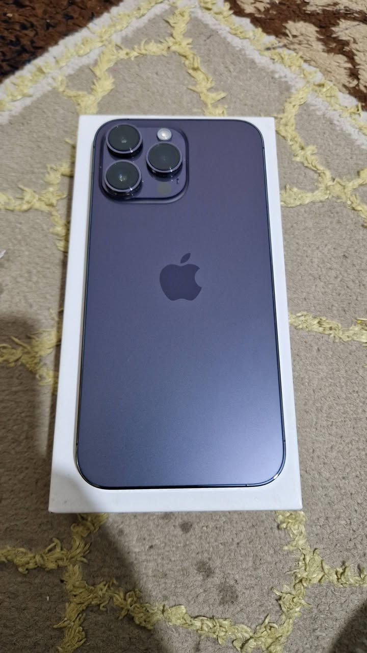 اي فون ١٤ برو ماكس ذاكرة ٢٥٦ السعر ٨٦٠ ألف قفل *********** شراي اتصل مكاني بغداد جهاز نظيف جدا غراضه كاملة بطارية ٩٥
