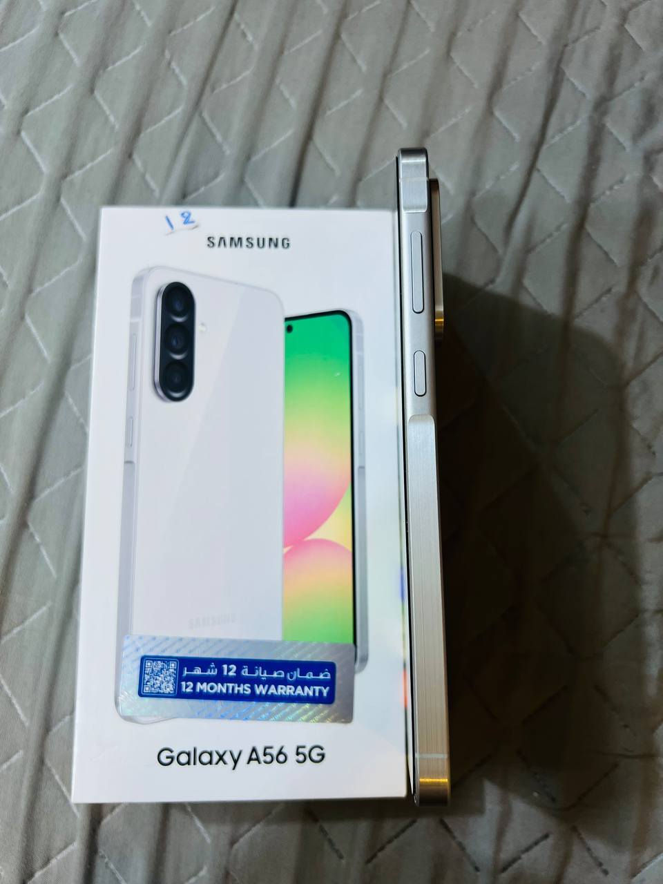 موبايل Samsung A56 ذاكره 256 عشوائية 12 بطاريه 5000 كلش نضيف أخو الجديد استخدام شهرين فقط مع ملحقات كامله السعر 400ألف ...***********

