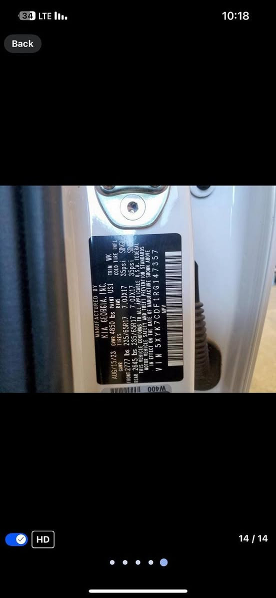 السلام عليكم بيع سبورتج 2024 فول مواصفات وارد امريكي حادث باب صندوق كما موضح بل صوره تو كلر مده 15 يوم توصل الى الحدود الى منفذ طريبيل 
السعر (165$) واصل حدود 
التواصل *********** بي واتساب
