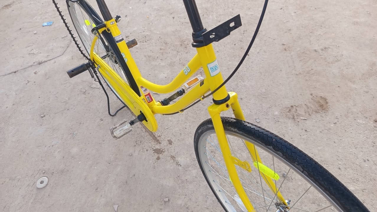 السلام عليكم وحياكم الله 
بايسكل للبيع! 
لون ليموني 💛
مديل 2022/3
شخط مابي نضافه احله من الصور 
كشن قلاب 
بريك صفاره دسك 90 
تايرات جديده وياله جديده شرط تجي تفحص كدام عينك
السعر 145 اذا مو شراي لا تدخل خاص


**إذا كنت صاحب هذا الإعلان وتريد حذفه لأي سبب، رجاءا أرسل رسالة إلى الدعم الفني**