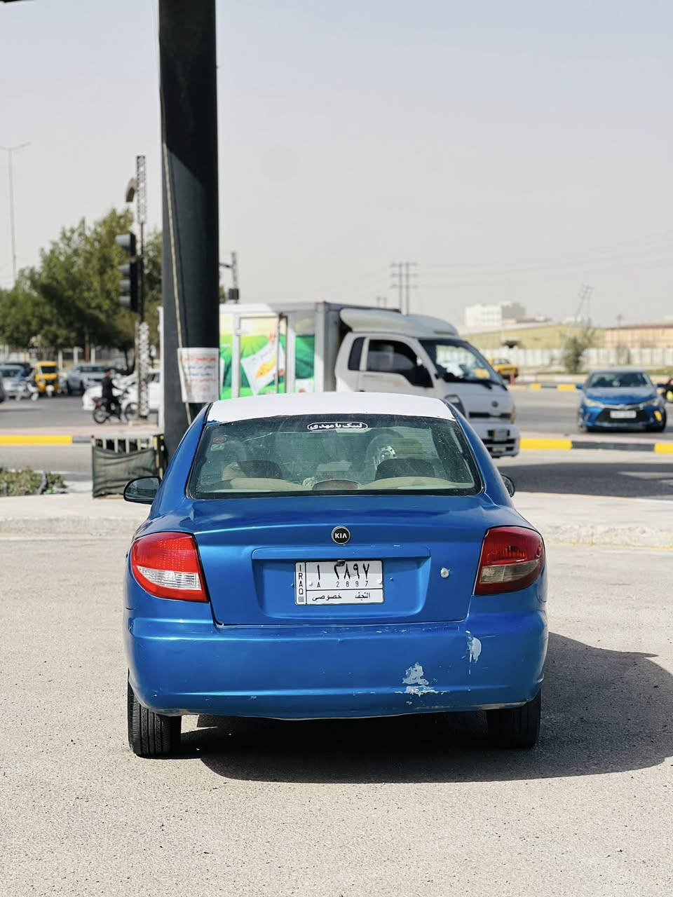 السلام عليكم 
كيا ريو 2005 سنويه 27 مصبوغه عام جماليه فقط مكينه 1600 كير اوتوماتيك مكاني كربلاء السعر 48 وبيهه مجال حك الجيه فقط ***********
