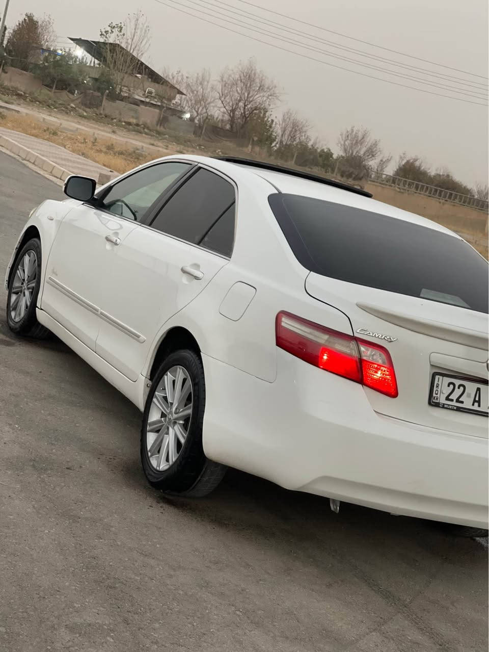 تويوتا كامري موديل٢٠٠٩ خةليجي  سپي بةفري  چالو شوختي نيه فول مواسةفات تةنها پةردة نيه
سةنةوي ٦ مانگةبةسةررچووة رةقةم باريك
تحويل  غرامة بةشةرت
دو پارچةي بوياغة  چةمةلةغاو بونيت لاي سةكن  شتيكي پيوةية سةرة دةبلي بةشرت
سلايت
كوشن كارةباي
ناو فورميكا 
ناو زةرد 
توندو تول بي مةسروف سعري ١١٢ و معامةلة
شوين سةنگةسةو
*********** بشدار, السليمانية
