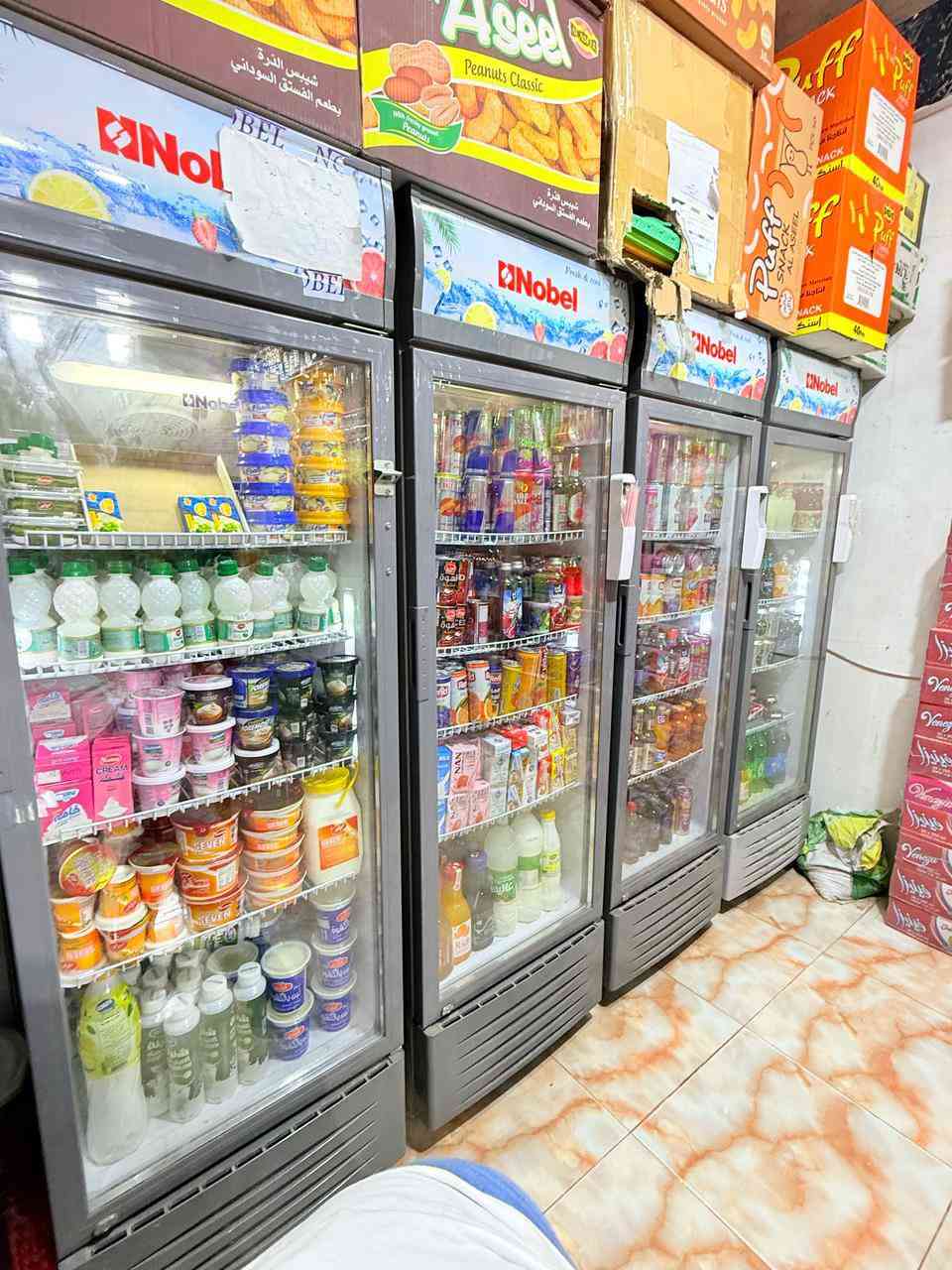 السلام عليكم 
اسوق للبيع // 
( 4 ) برادات عامودي 
( 2 ) برادات طرحية 
( 1 ) سبلت كنتوري 
( 2 ) ,برادات عامودية شركة 
اجار مناسب 
مسواك بيها خير بيها 
العنوان : كربلاء المقدسة شارع احمد الوائلي بصف مطعم الحرمين 
اسواق براكات الحسن ( ع )
للأسفسار الأتصال : ***********
مكلف بالنشر  // للأستفسار الأتصال على الرقم
