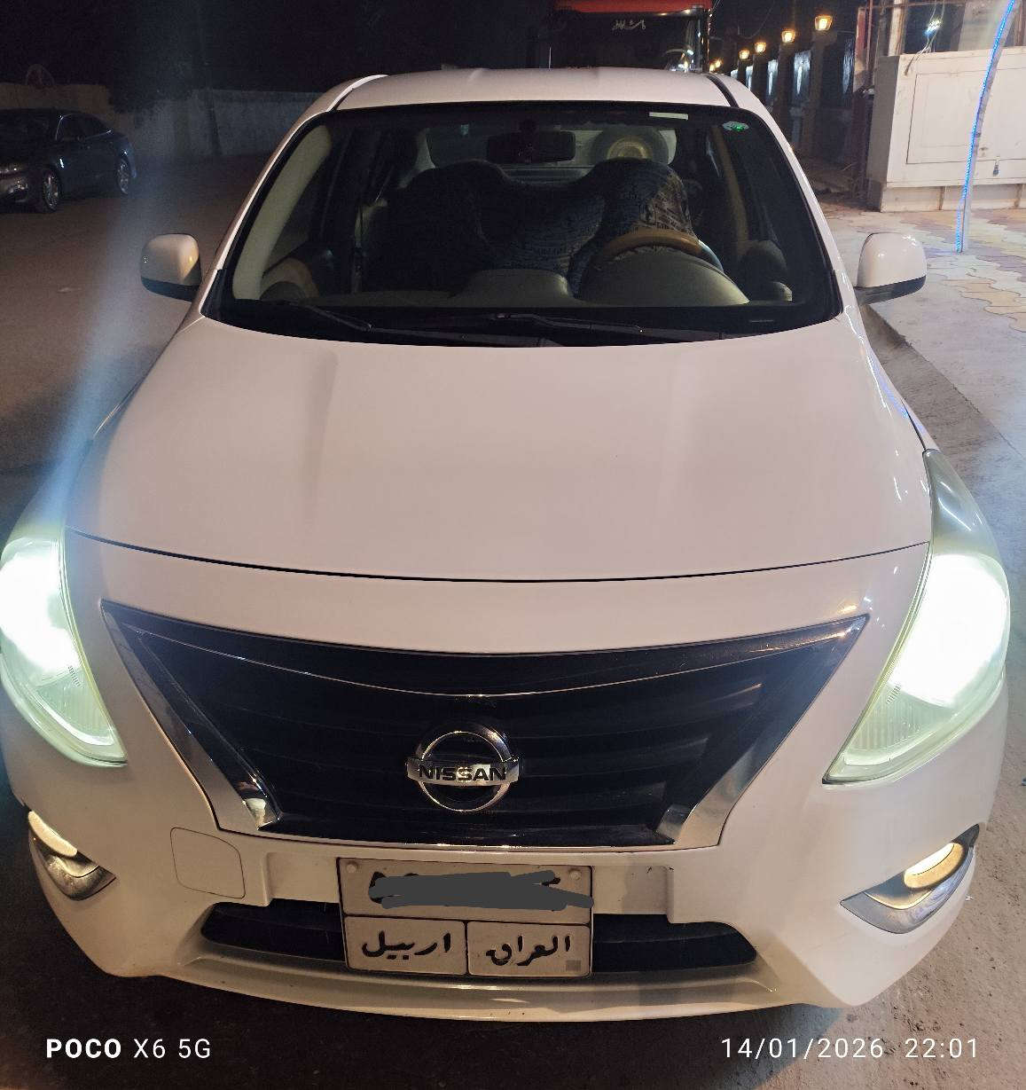 نيسان صني ابيض موديل 2020 
السياره مكفوله من كلشي شرط الفحص وين ميعجبك
المواصفات 
السياره بصمه تشغيل واطفاء عن بعد 
قطعتين تبريد امامي خلفي 
تحكمات جام اربع جهات بدون جوك 
اربع سماعات 
ويل كبل نيسان او اسبير احتياج 
لايتات زنون
السياره مواصفات كلش حلوه مال جناي 
ادامه جديده صاله سبوع
سياره جديده او نظيفه متصرف عليه اي شي يعني حال ايدي بيه بالعافيه على الياخذه 
السياره ماشيه 100 الف يعني ما متعوبه 
السياره حلوه ومرتبه
رقم اربيل أتريد وكاله أتريد مداور 
رقم الهاتف *********** النجف, العراق
