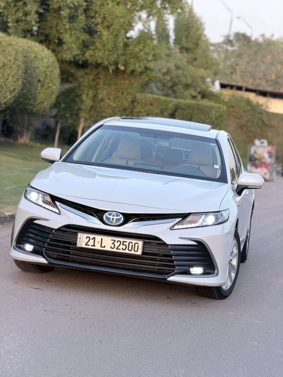 كامري 2023 خليجي
رقم سليمانيه تحويل مباشر 
هايبرد 
كفاله عامه من الصبغ وبارد وتبديل 
رصعه مسحوبه PDR 
مواصفات GLE
فتحه 
بصمه 
قطعتين تبريد 
فول تحكمان 
شاشه وكامره 
لد زينون 
كشن كهرباء 
وباقي المواصفات المعروفه 
السعر 228 $وبيه مجال 
مكان السياره بغداد حي الجامعه 
☎️ ***********
