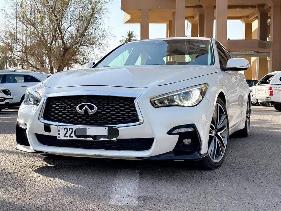 انفنتي q50s 2017  أعلى مواصفات فول للآخر
محرك v6 3000cc twin turbo 
5 انظمة قيادة ( personal , sport , sport + eco , standard (
- حساس مطر (ماسحات اوتو )
- فتحة سقف 
- كشنات جلد اسود ..؟=====*************
- كامرة خلفية دوارة 
- دبل شاشة خرائط + الرحلات وصرف البانزين مخصص بشاشة + نظام الصوتيات بشاشة اخرى 
- بصمة دخول ذكي 
- انارة ترحيب على الارض + مقابض الابواب + المراية 
- اشارات لد امامي خلفي + المري 
- كشنات امامية كهربائية بلكامل 
- جامات اوتو بالكامل مراية كهربائية 
- مرايات يلكامل ذاتية التعميم 
- لايتات امامي لد نهاري + ليزري عالي ناصي + كشافات ضباب ليزري  
مكان  السيارة الرماظي
السيارة اضافات  
وسبولير ومواصفات هواي فول الفول.    
ا  كير محرك كهربائيات تبريد مكفول  السيارة تحتاج ترتيب صدر امامي وصبغ دعامية أمامية ينزلون من سعرها شكد يكلفن
السعر 147 وبيها مجال
 
  ***********
