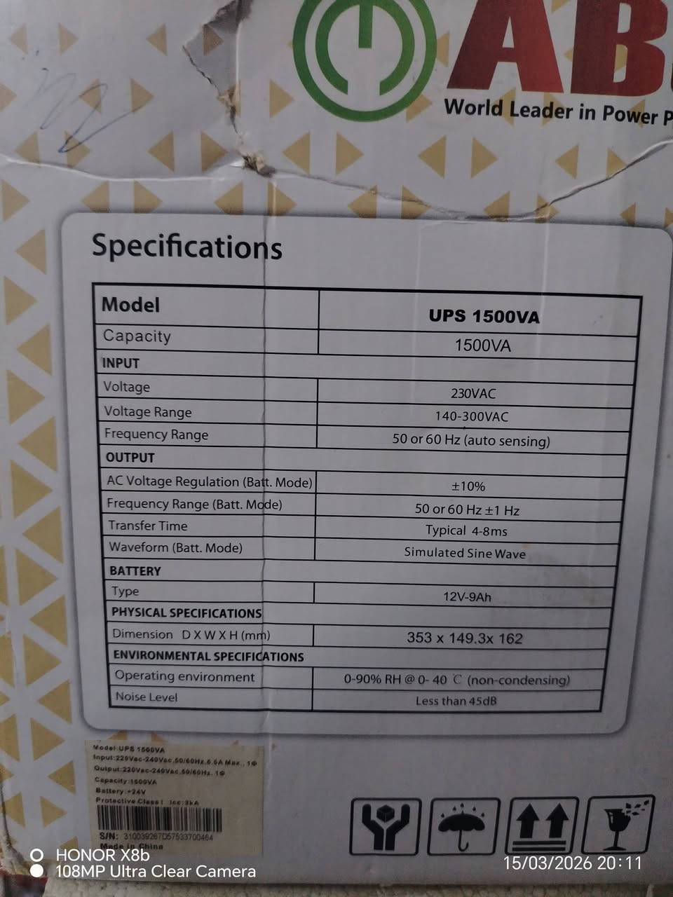 🔹السلام عليكم
🔹للبيع للبيع للبيع 
🔹UPS 1500 نوع ABC
🔹ملاحضة /1500 يتحمل جهاز مع شاشة 
🔹موصفاتة بل منشور شوفو 
🔹⚠️/(ليس لدي توصيل اي مكان اعتذر🚸) 
🔹فول نضافة استخدم أشهر قليلة 
🔹ومبدل بطاريات جداد قبل شهر يعني تاخذا فول 🔹جديد 
🔹اعتبرة من الشركة كارتون كامل جيب وشد بنسبة 🔹للوقت التشغيل الجهاز استخدمة بل اسبوع ساعة 🔹وحدة ونت تخيل النضافة واني   بيدي بدلت 🔹بطاريات
🔹السعر 70 الف
🔹مكاني بغداد الانتصار قرب السيطرة


**إذا كنت صاحب هذا الإعلان وتريد حذفه لأي سبب، رجاءا أرسل رسالة إلى الدعم الفني**
