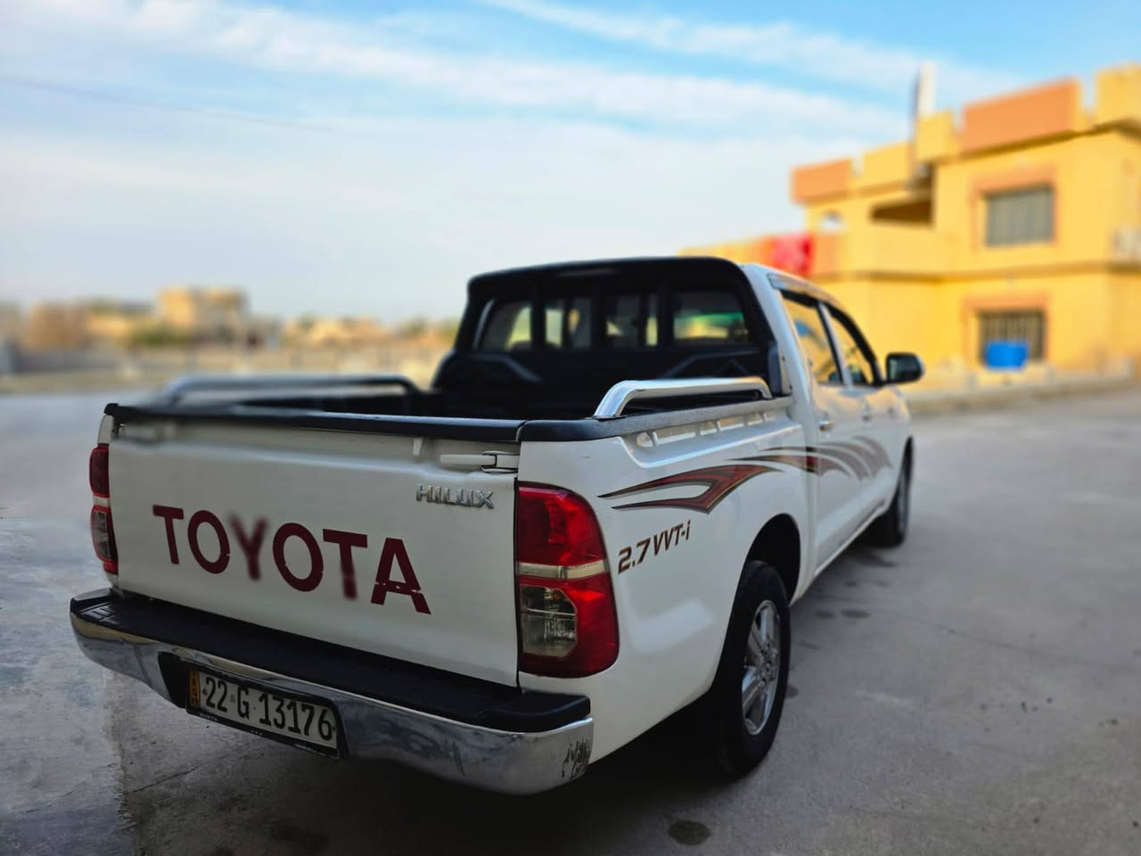 TOYOTA Hilux 2014
شاصي 12
ويل كب 
صدر جديد
محرك جديد 
گير جديد 
جام اوتو 
گير اوتماتيك 
شاشة ايباد اندرويد 
كامرة خلفية دوارة 
رقم اربيل دولي سنوية 2026
وباقي المواصفات المعروفة 
الباب الورة اليمين مبدل اصلي وبي بارد قليل
#السعر 208
للاستفسار ***********
