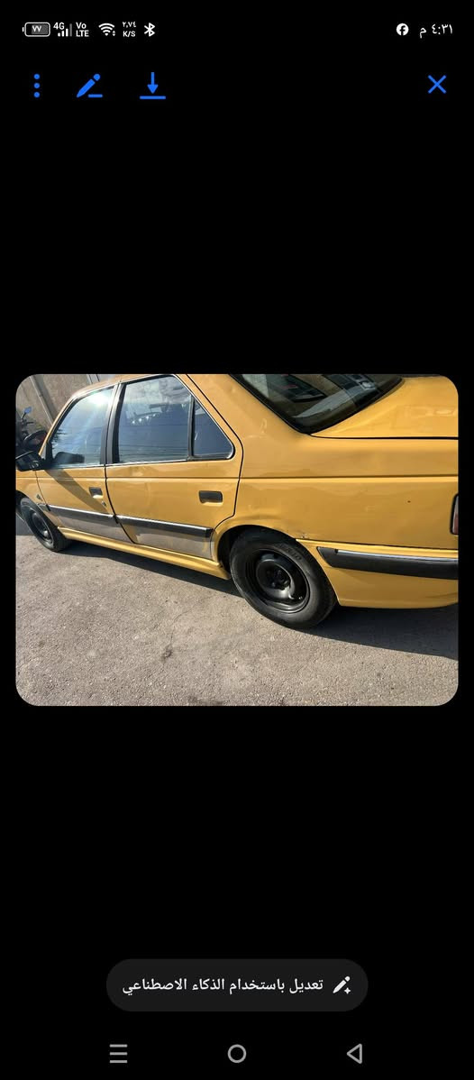 السلام عليكم سيارهه بيجو مابيهه لا صبغ ولا تبديل كله شغال تبريد كير  مكينه  السعر ٤٥ورقه  الاستفسار ***********
