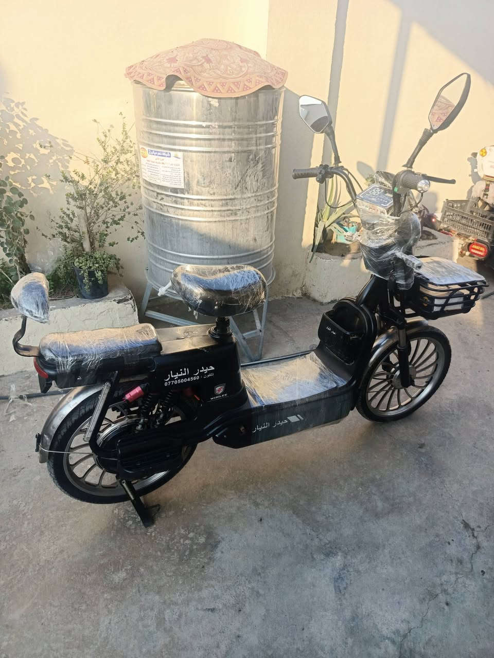 سلام عليكم دراجه شحن 5بطاريات دراجه نضيفه خير من الله  سعرها 250او بي مجال مكاني ديالئ بعقوبه تحرير  الستفسار اتصال برقم ***********
