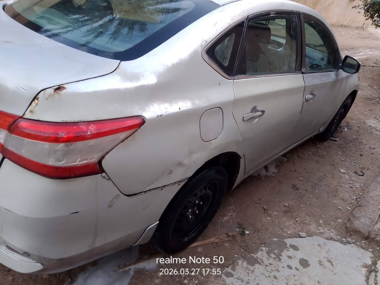 نيسان سنترا رصاصي موديل 16 كندي 
محرك 1800 حادث امامي والجاملغات الخلفيه/
جاهزه 
البصره الزبير 
بأسم معوق ومنتهية المده والسنويه منتهيه 
السعر 58
‏‪***********‬‏
