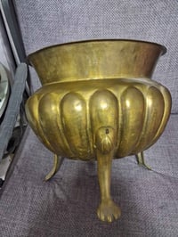 مركن نحاس أنتيكا • نحاس ثقيل • ديكور كلاسيكي