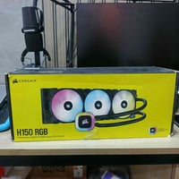 مبرد سائل لوحدة المعالجة المركزية Corsair H150 RGB بحجم 360 ملم.يتضمن ...