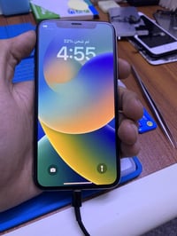 ايفون x   ذاكره 64 نسبه البطاريه 75 فيس ايدي واكف يرادله برمجه كلشي شغ...