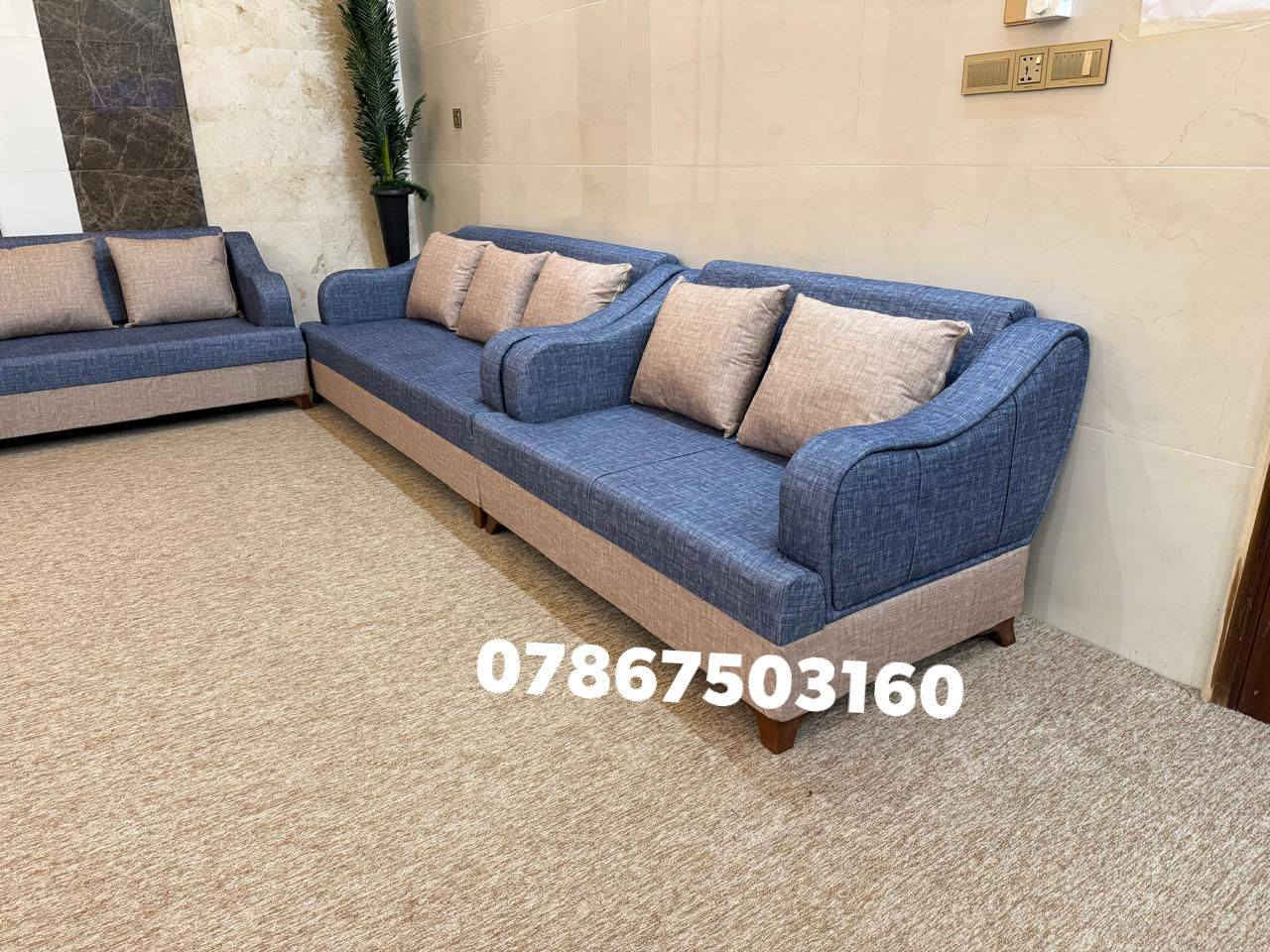 معمل البيت ألذهبي 
💙 قنفات مودرن … فخامة تحچي بذوقك! 💙
عنوانه السماوة 👍
خلي صالتك تحچي أناقة ✨
تفصيل دقيق بخامات عالية الجودة 👌

يوجد لدينا عمل التخم🛋️ والدواوين والجلسات العربيه الخشب 
وايضن نشتغل المستعمل انجدده  🛋️ وانشتغل جرابي ورفوف انتيكه وكافه انواع النجاره
🔹 الخشب: روسي جام مناصف — متين ومضمون ✅
🔹 البلوك: أصلي سماكة 18 ملم — قوة وثبات لسنين 💪
🔹 الأسفنج: مميز درجة أولى 8سم — راحة ما تتكرر 💤
🔹 القماش: ناعم الملمس، خامة فاخرة تختارها بنفسك 🎨

كل قطعة تتفصّل على ذوقك لتكملك بيتك بأناقة ما تنمل منها 💫

💎 تفصيلك يحچي ذوقك… وقعدتك تحچي فخامة 💎
📍السماوة منطقة 36 شارع الصداقه مجاور افران ألسراي 
📞 ***********
🚚 توصيل داخل المحافظة
