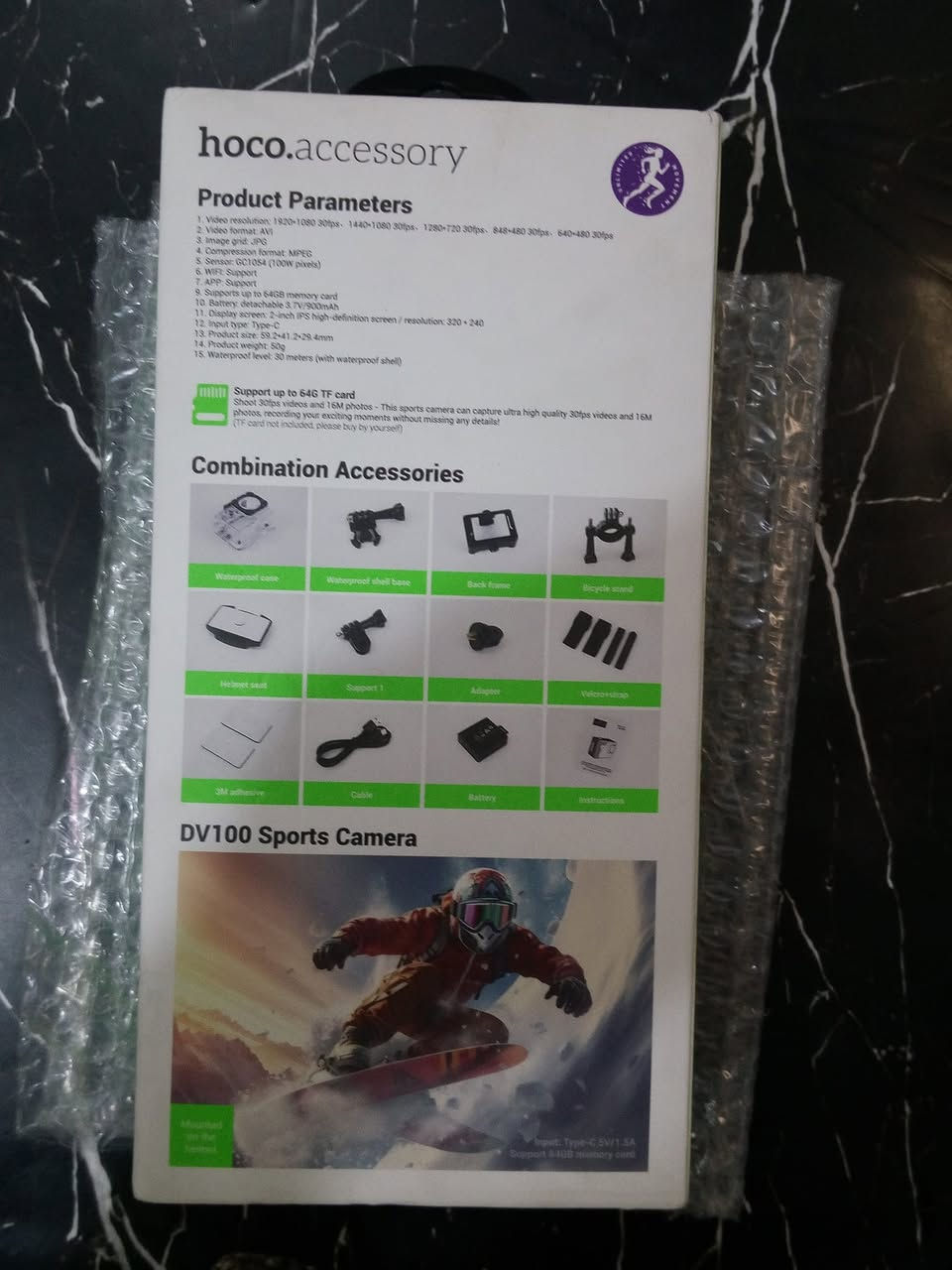 سلام عليكم 
كامره اكشن من شركه hoco
تنشد علا الدراجه وعلا الخوذا 
جديده غير مستخدمه 
اصليه غير تقليد اكو بيه تقليد واصلي 
سعره ٢٥ ويا التوصيل 
لرقم ***********
