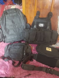 جعبه عسكرية • شنطة خلفية • أسود