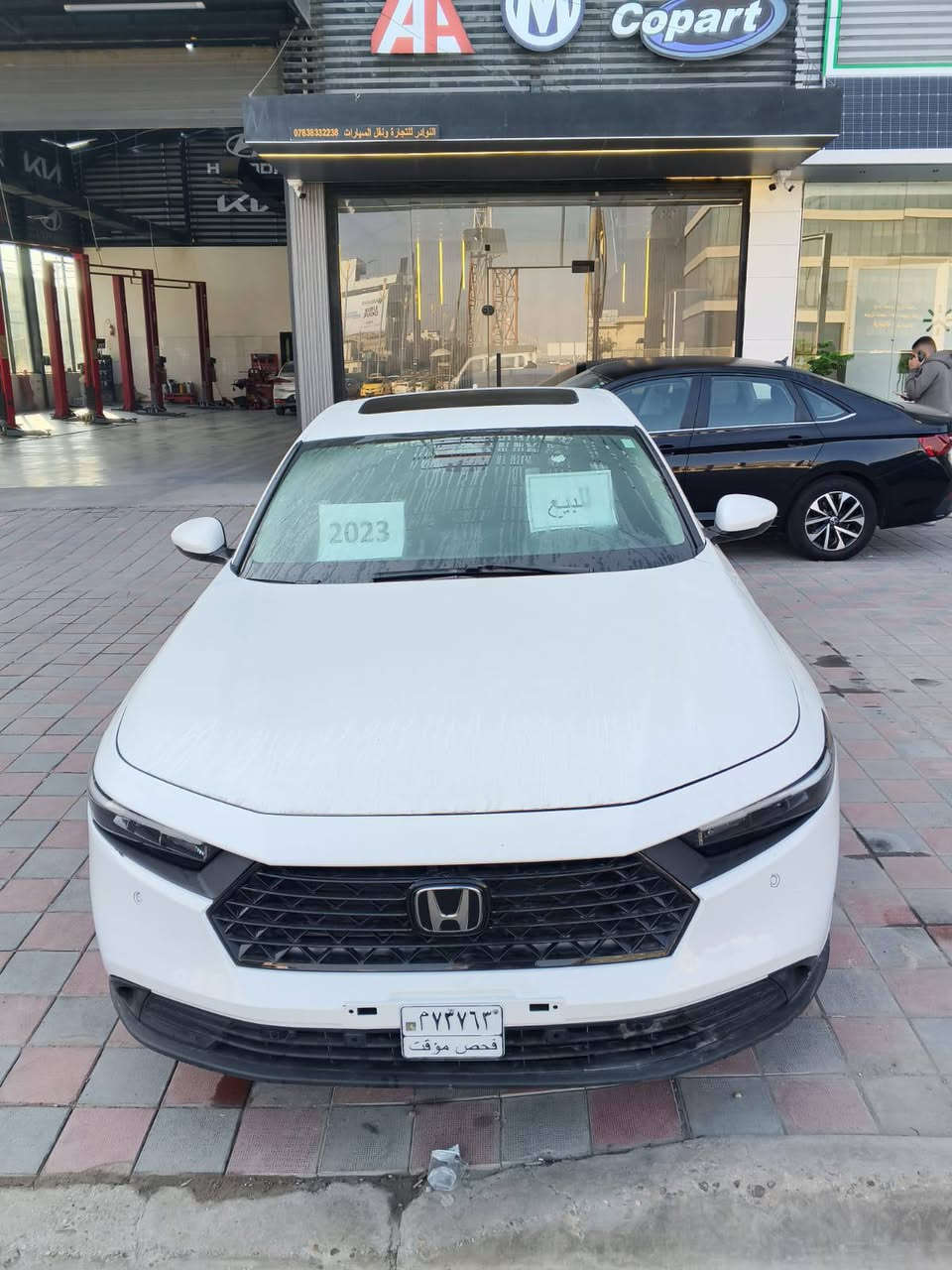 HONDA ACCORD EX-L HYBRID 2023
هوندا اكورد هايبرد فئة EX-L فول مواصفات 
الحادث : بنيد السيارة فقط ( قطعة واحدة ) 
المحرك : هايبرد 2000
المواصفات : 
كشنات جلد وكهرباء وهيتر
خزن ميموري كرسي السائق
فتحة بالسقف
رادارات بكل السيارة امامي وجوانب وخلفي
كامرة دوارة 360 درجة
شاشة ايباد كبيرة Car Play
شفتات ستيرن
تحكم ستيرن كامل 
اقتصادية جداً بالبانزين 
للمراسلة : *********** واتساب فقط 
للاتصال : *********** اتصال فقط 
مكانها  :  الفلوجة 📍

