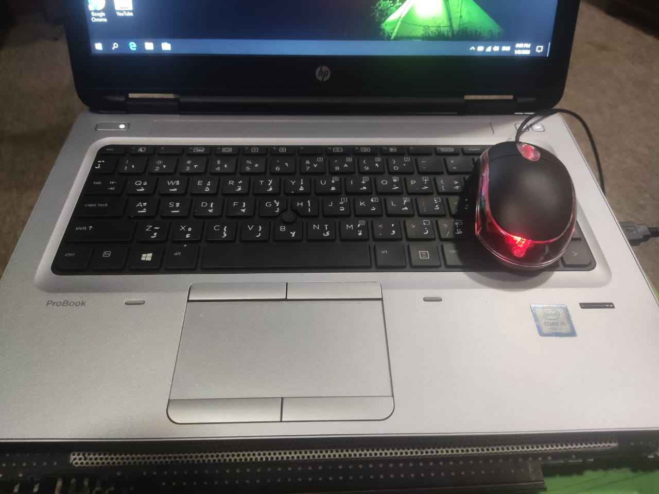 لابتوب hp pro book
موصفات 
معالج كور اي فايف جيل السادس 
ذاكره 256GB
رام 8 كيكا نوع SSD
حجم الشاشه 14.1 FHD
كرت الشاشه الداخلي 4كيكا 

ملحقاته ماوس و جنطه و شاحنه اصليه 
200الف وبيها مجال 
*********** المصيب, بابل
