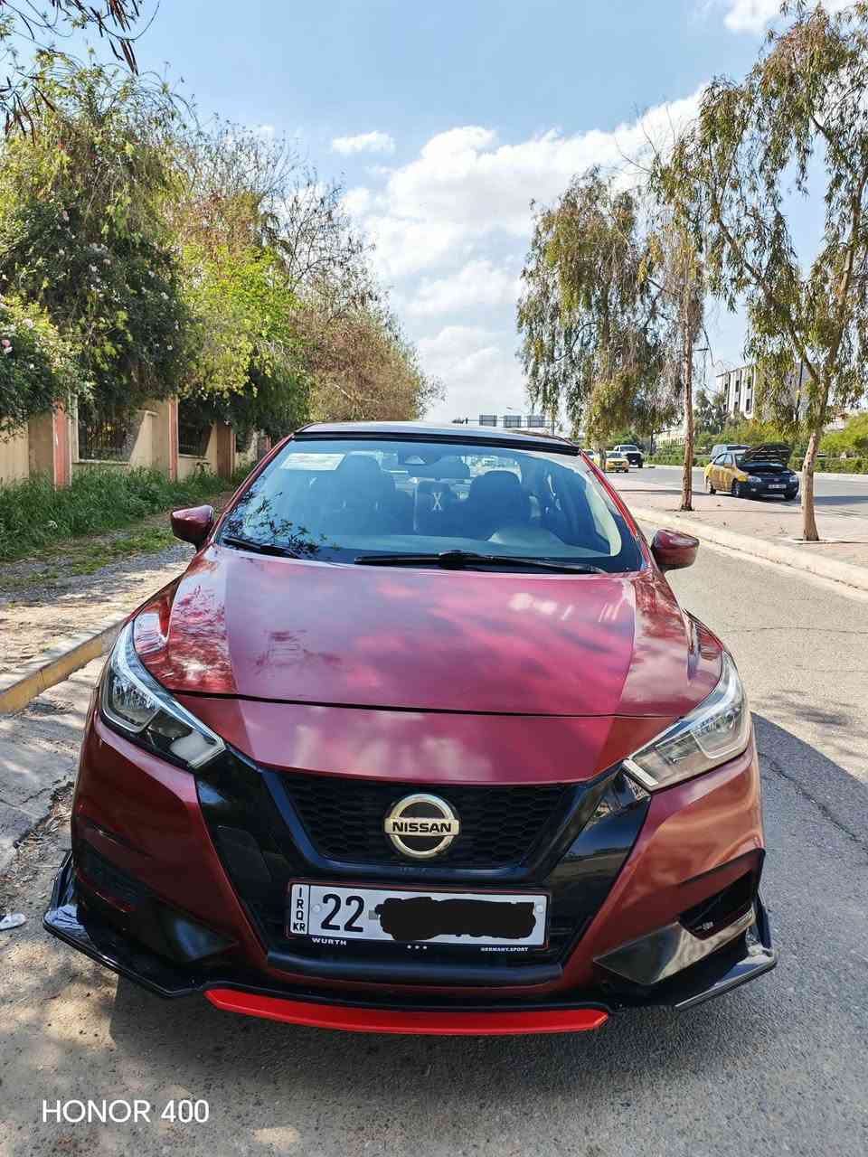 نيسان فيرسا 2022 SV
بصمة تشغيل 

داخل لونين عسلي واسود 

رادار امامي وخلفي وجانبي

شاشة اعطال 

كيجات الكترونية 

تحديد مسار 

شاشة كار بلي 

كامرة 

كهربائيات السيارة جاهزة 

مكينة 1600

طخم تايرات جديدة 

طخم السيارة والحدادية جاهزة  كاليا 

ماشية 35 الف ميل

تبريد شغال 

حادثها جاملغ اليسار وصفحة البوند مبدل 

 ايرباك ستيرن والسايق راجعين بلادي 

مكانها موصل

كوبون بانزين  بيها

رقم اربيل  سنوية وهزة جديدة

***********

الاتصال او المراسلة  عالواتس والماسنجر
