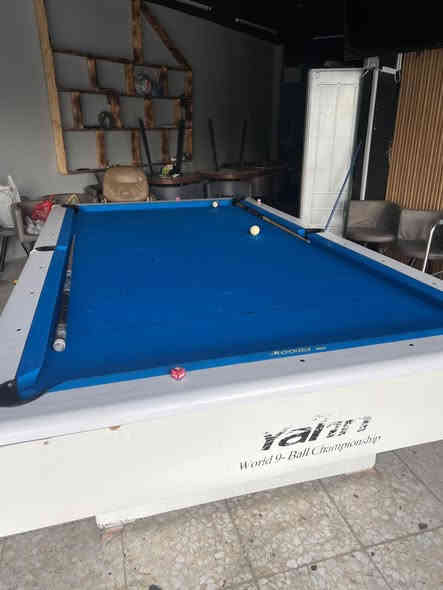 السلام عليكم ميز بليارد مستعمل للبيع نوع يلن السعر 550 وبي مجال مكاني بغداد الامين الثانية

 ***********
