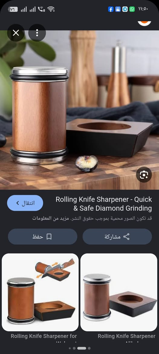 سعر 10
هذه أداة شحذ السكاكين الدوارة من "Deng's Knife" تتميز بتصميم خشبي أنيق.آلية العمل: تستخدم الأداة حاملًا مغناطيسيًا لتثبيت السكين بزوايا محددة (عادة 15 أو 20 درجة).قرص الشحذ: تتكون من أسطوانة دوارة مزودة بقرص طحن ماسي، مثل حبيبات #400 للشحذ الخشن و #1000 للصقل النهائي.الاستخدام: يتم لف الأسطوانة ذهابًا وإيابًا على طول حافة السكين لتوفير شحذ سريع وآمن.


**إذا كنت صاحب هذا الإعلان وتريد حذفه لأي سبب، رجاءا أرسل رسالة إلى الدعم الفني**