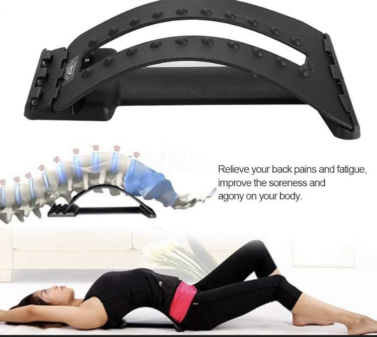 جهاز تمديد ودعم الظهر القطني، ويتميز بالتالي:
يساعد في تخفيف آلام الظهر المزمنة وتصحيح وضعية الجسم.
يحتوي على 3 مستويات قابلة للتعديل لتخصيص درجة التمدد.
مزود بنقاط تدليك تعمل كالوخز بالإبر لتخفيف تشنج العضلات. 
سعر 5


**إذا كنت صاحب هذا الإعلان وتريد حذفه لأي سبب، رجاءا أرسل رسالة إلى الدعم الفني**